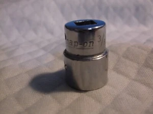 Snap-On 1/4 drive 3/8 Inch 8-point Shallow Socket Made USA TM-412 - Picture 1 of 2