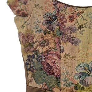 Vestido tapiz vintage LAURA ASHLEY UK 10 dorado Tafetta Regency vestido de baile - Imagen 1 de 16