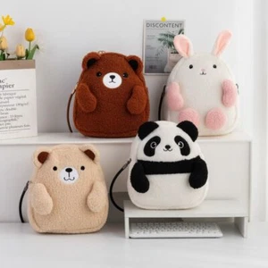 Sweet Panda Shoulder Bag Cute Casual Tote Bags Plush Rabbit Handbag Students - Picture 1 of 16