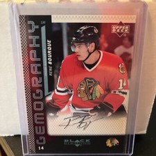 2006-07 Upper Deck Black Diamond Gemography Rene Bourque #G-RB Auto Blackhawks