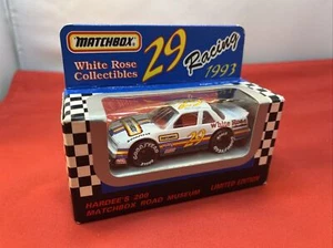 1993 Matchbox Museum White Rose 29 Racing Hardee's 200 Car Phil Parsons LE NOS - Picture 1 of 4