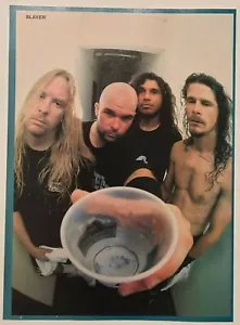 SLAYER ~ Difícil de encontrar con Paul Bostaph THRASH METAL AÑOS 90 ~ Página de revista PINUP - Imagen 1 de 1