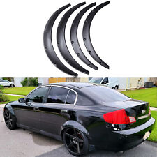 Universal Car Fender Flares Extra Wide Body Kits Wheel Arches Durable PU Black
