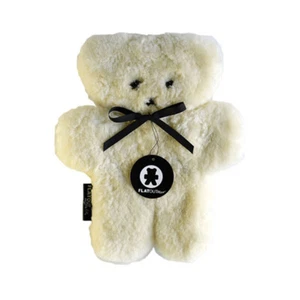 FLATOUT BEAR LARGE MILK soft plush toy Flat Out - 100% Sheepskin 12"/30CM  - Picture 1 of 3