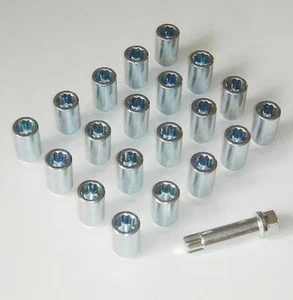 x 20 Clavija tuercas de ruedas 12 1.5 + Llave para Toyota Celica - Imagen 1 de 1
