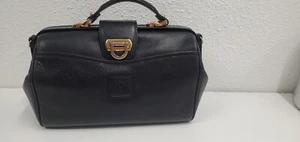 Vintage Hartmann Leather Black Purse Handbag Doctor Style *no Strap - Picture 1 of 21