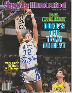 Signiert Mark Alarie Duke Blue Devils SI Sports illustriert 3/17/1986 mit Coa - Bild 1 von 1