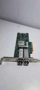 Dell QLogic QLE8152 10GbE SFP+ PCIe Dual Port HBA 10Gb/s FCoE NIC PN:0D001N Card - Afbeelding 1 van 1
