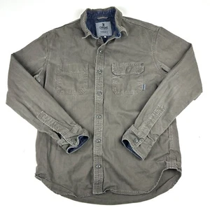 Chrome Industries Canvas Button Shirt Mens Medium Button Up Workwear Pocket - Picture 1 of 7