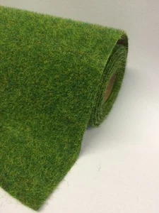 Grass Mat Hairy Spring Green Mix 120cmx60cm 47.5x23.5" Javis scenery roll - Picture 1 of 2