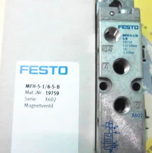 1 Stück Neu Festo Pneumatisches Magnetventil MFH-5-1/8-S-B 19759 - Bild 1 von 2