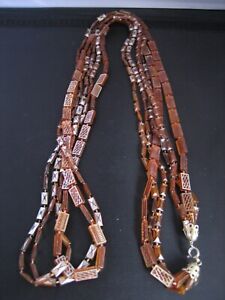 Hand made long chain necklace