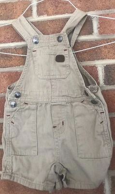 Mono corto Lee marrón tostado con logotipo talla 12 meses vintage bebé Foto 1 de 4