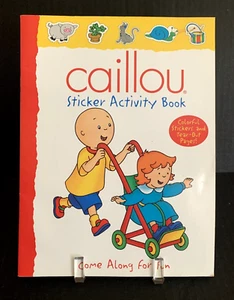 CAILLOU Coloring Activity Sticker Book Vintage 2004 Unused - Picture 1 of 8