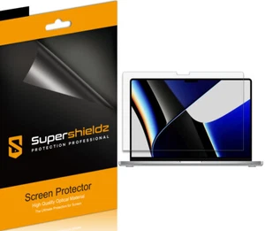 3X Supershieldz Displayschutzfolie Klar für MacBook Pro 16 Zoll (2021-2024) - Bild 1 von 2