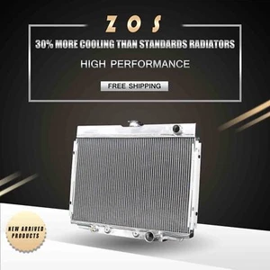 Radiator For Ford Mustang 68-69 Mercury Cougar XR-7 67-70 Aluminum 3Row AT 338 - Picture 1 of 7