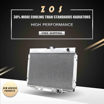 Radiator For Ford Mustang 68-69 Mercury Cougar XR-7 67-70 Aluminum 3Row AT 338 - Image 1 of 4