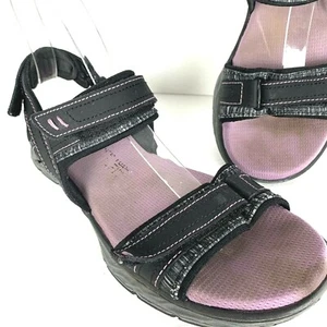 Dr Scholls Sandals Womens 7.5 Memory Foam Cool Fit Anna" Black - Picture 1 of 9