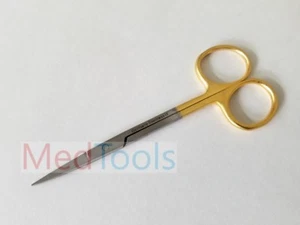 SuperCut Iris Scissors 4.5" Straight Surgical Dental Veterinary Instruments - Picture 1 of 2