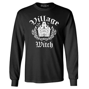 Camisas de Halloween de manga larga espeluznantes Village Witch - Imagen 1 de 4