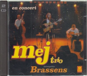 2 X CD ALBUM MEJ TRIO *EN CONCERT INTERPRETE GEORGES BRASSENS* - Foto 1 di 2