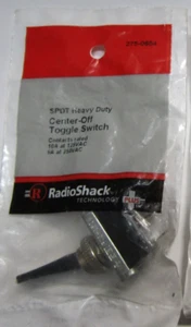 Interruptor de palanca de apagado central de alta resistencia RadioShack SPDT 275-0654 nuevo y sellado - Imagen 1 de 2