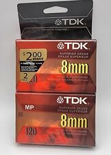 新品 TDK 120 8MM スーペリアグレード ムービーテープ 2本 新品未開封