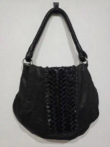 Kookai Bag Jazz Black Soft Leather Slouch Shoulder Boho Y2K - Picture 1 of 10