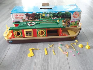 Sylvanian Families Boxed Canal Boat 'ROSE OF SYLVANIA' Spares Or Repairs Tomy - Picture 1 of 17