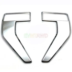 For Ford F-150 2023 Chrome Car Side Door Wing Fender Emblem Badge Frame Cover 2X - Picture 1 of 8