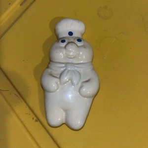 Vintage 1988 Pillsbury Dough Boy Ceramic 3" Refrigerator Magnet - Picture 1 of 3