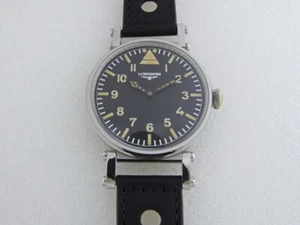 Longines Laco Aviator Luftwaffe Pilots WWII Antique Swiss Men Watch MARRIAGE!!! - Picture 1 of 13
