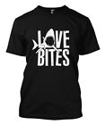 Love Bites - Great White Shark Fish Ocean Pun Funny Men's T-Shirt