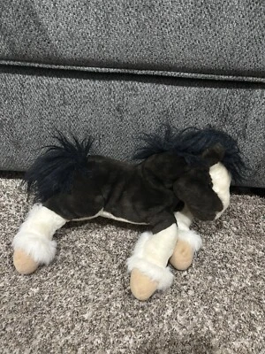 Commonwealth Brown Black Pony Horse 12" Plush Stuffed Animal Vintage - Image 1 of 4