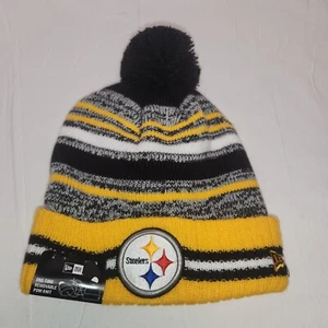 Pittsburgh Steelers Strick Winter Mütze Beanie New Era Cap On Field Fleece USA (neu mit Etikett) - Bild 1 von 4