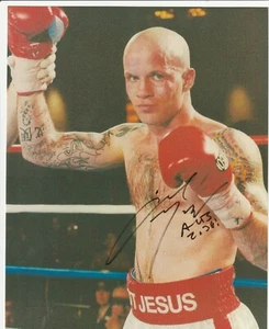 ANGEL MANFREDY BOXER ORIGINAL 8x10 HANDSIGNIERTES FOTO - Bild 1 von 2