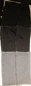 Free People Ragged Priest Stripe Panel Mom Jeans W26 L29 RRP $90 - Picture 1 of 7