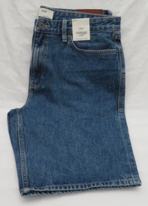 MEN'S MARKS AND SPENCER VINTAGE WASH BLUE DENIM SHORTS WAIST 36 - Picture 1 of 5