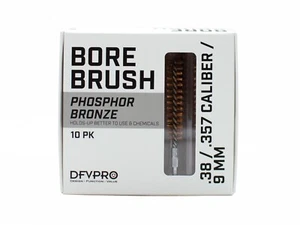 10 Pack- .38/.357 Cal/9MM Phosphor Bronze Bore Brushes for Gun Cleaning - Picture 1 of 4