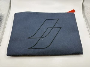 AIR FRANCE Kulturbeutel Clutch blau mit rotem Reißverschluss. Tasche Only - Bild 1 von 4