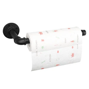 Industrial Iron Pipe Kitchen Paper Towel Holder, Vintage Farmhouse Heavy Duty... - Bild 1 von 7