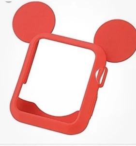 Housse pour Apple Watch Mickey Mouse rouge 42 mm pour série 1,2,3. - Photo 1 sur 2