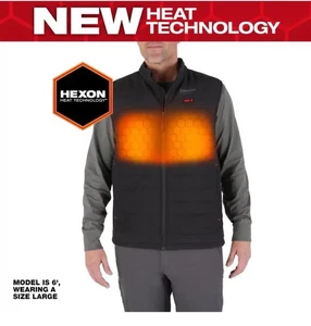 Herren 2 X-Large M12 12 Volt Lithium-Ion kabellose Achse schwarz beheizte Weste Kit - Bild 1 von 2