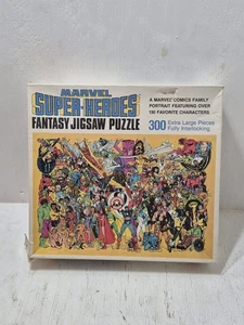 Vintage Marvel Super Heroes Fantasy Jigsaw Puzzle 300 Piece 1983 -Read Character - Picture 1 of 6