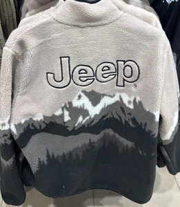 Chaqueta polar Jeep Mountain Print para hombre tallas UK XS-2XL - Imagen 1 de 4