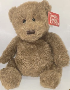 Vintage Gund Dark Chocolate Bear Beanbottom 14 Inch - Foto 1 di 9
