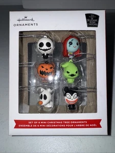 Disney Hallmark The Nightmare Before Christmas Set of 6 Mini Ornaments - Picture 1 of 6