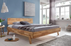 Massivholzbett Wildeiche massiv geölt 200x200 Komfortbett Doppelbett Ehebett NEU - Bild 1 von 4