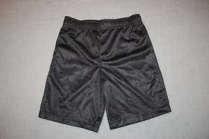 Boys DARK GRAY ATHLETIC SHORTS Breathable Fabric MESH NET OUTER 2 Pocket S 6-7 - Picture 1 of 1