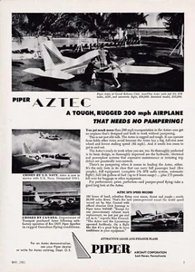 1961 Piper Aztec Aircraft Ad 5/24/2025b - Bild 1 von 1